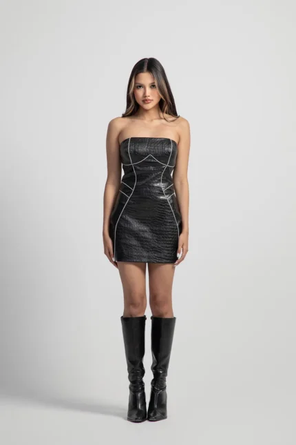 Reflective dress full look